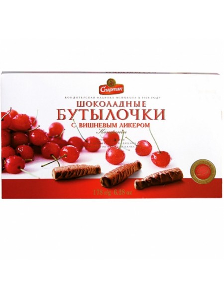 НАБОР Конфет Бутылочки с вишневым ликером 178г*6 шт (Спартак) НАБОР Конфет Бутылочки с вишневым ликером 178г*6 шт (Спартак)